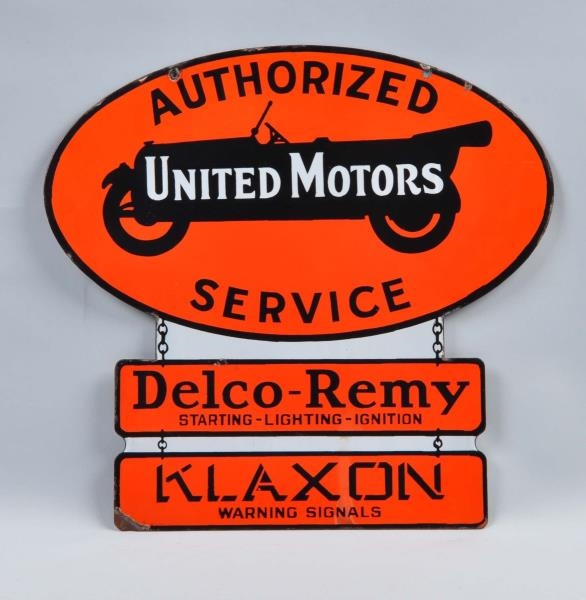 AUTHORIZED UNITED MOTORS SERVICE DSP SIGN.        