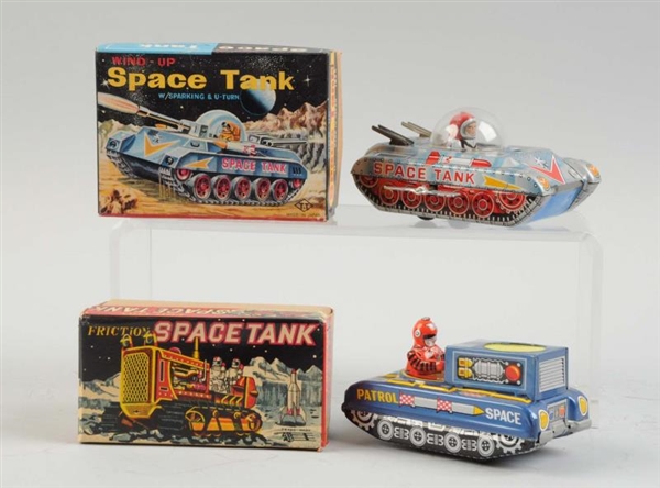 LOT OF 2: JAPANESE SPACE TANKS IN BOXES           