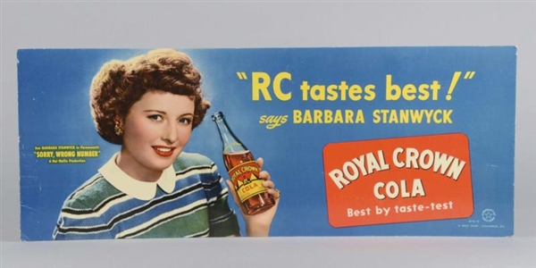 ROYAL CROWN COLA TIN ADVERTISING SIGN             