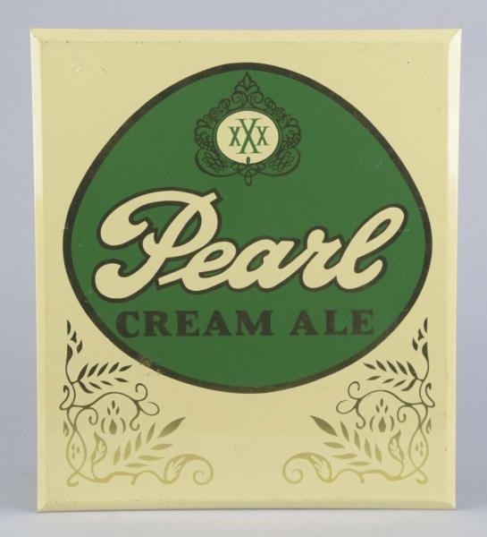 PEARL XXX CREAM ALE TIN BEER ADVERTISING SIGN     