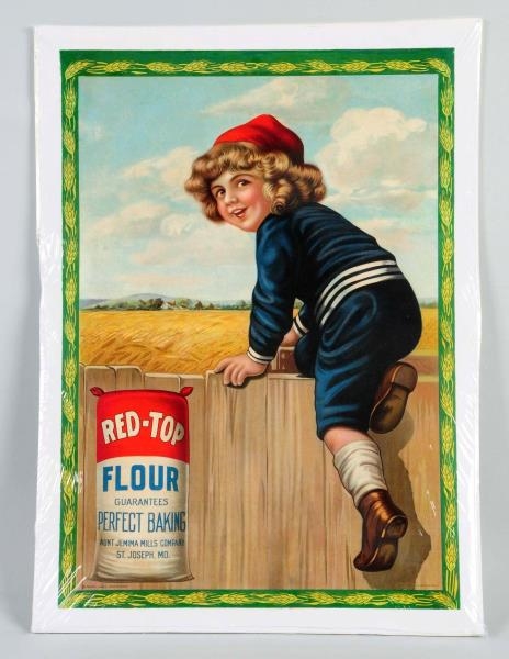RED TOP FLOUR PAPER POSTER.                       