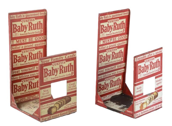 LOT OF 2: CURTISS BABY RUTH CANDY BAR DISPLAYS    