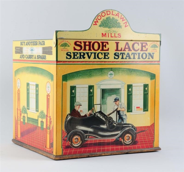 SHOE LACE SERVICE STATION DISPLAY CABINET.        
