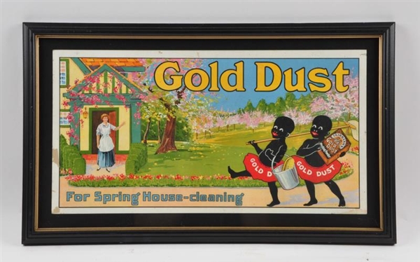 EARLY GOLD DUST PAPER ADVERTISING SIGN.           