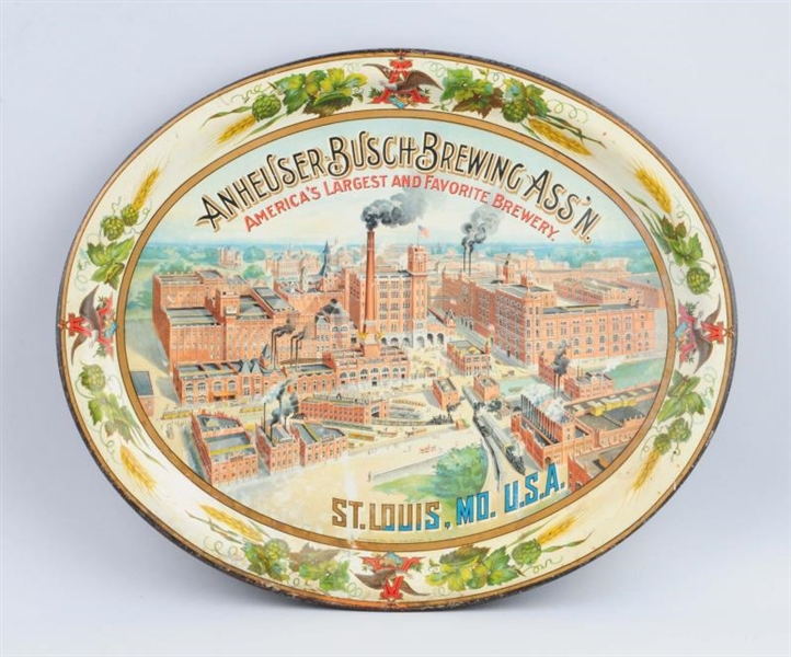 ANHEUSER BUSCH BREWING CO. ADVERTISING TRAY.      