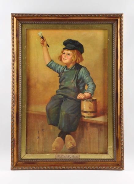 EARLY DUTCH BOY PAINTER ADVERTISING SIGN.         