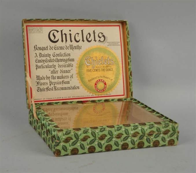 CHICLETS CHEWING GUM DISPLAY BOX.                 