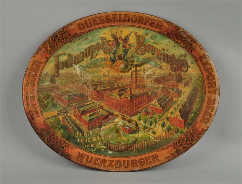 INDIANAPOLIS BREWING CO. ADVERTISING TRAY.        
