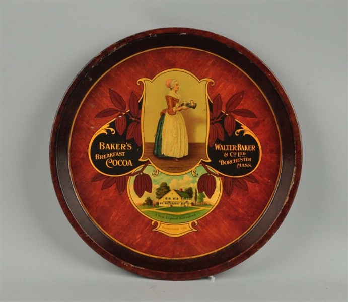 BAKERS COCOA ADVERTISING TRAY.                   
