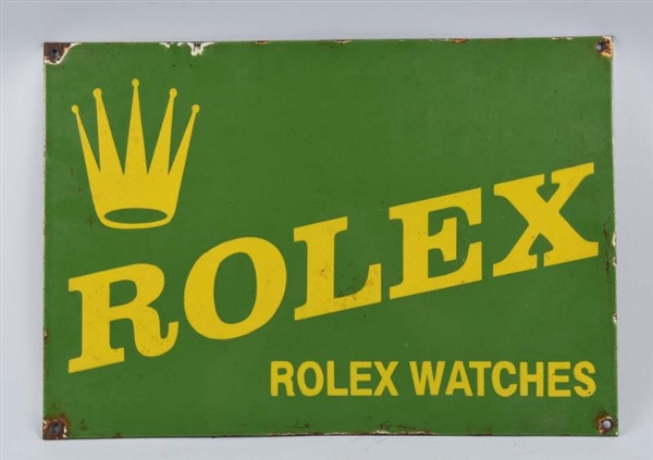 ROLEX WATCH PORCELAIN SIGN.                       