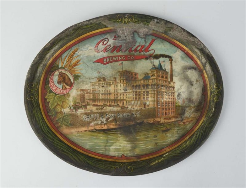 THE CENTRAL BREWING CO. ADVERTISING TRAY.         