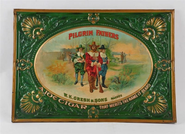 EARLY PILGRIM FATHERS CIGAR SIGN                  