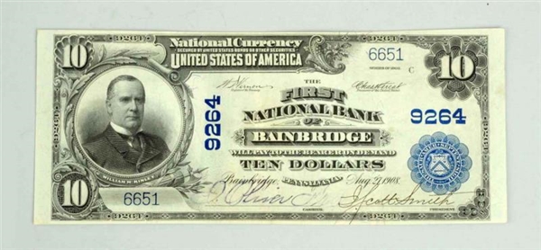 $10 1902 LARGE NOTE.                              