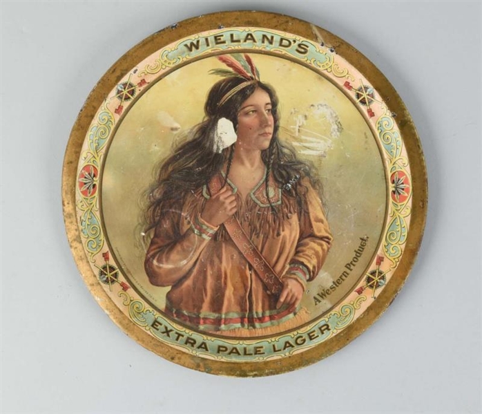 WIELANDS EXTRA PALE LAGER TIN TRAY.              