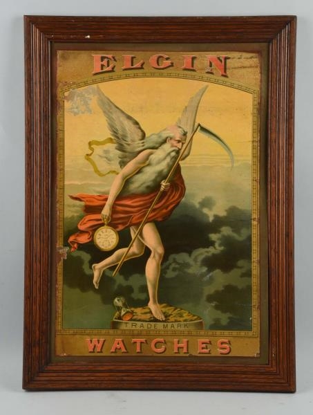 EARLY ELGIN WATCHES PAPER SIGN.                   