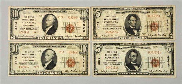 LOT OF 4: SMALL NOTES.                            