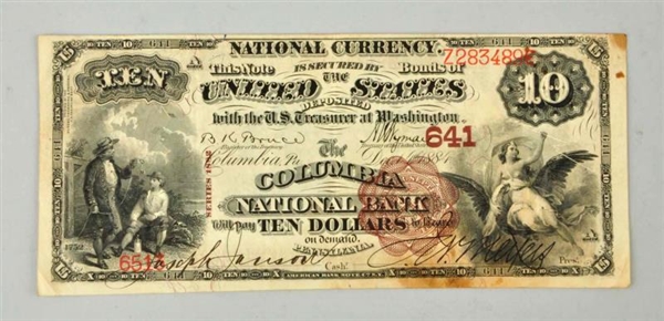 $10 1882 BB.                                      