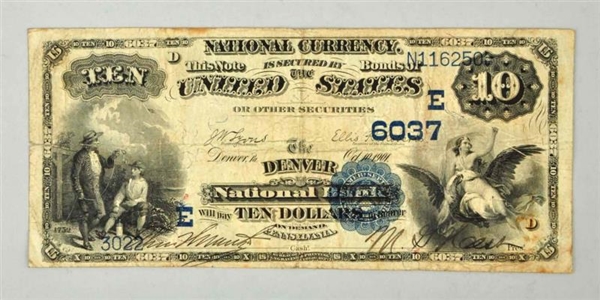 $10 1882 DB DENVER PA.                            