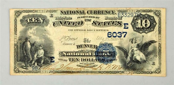 $10 1882 DB DENVER PA.                            
