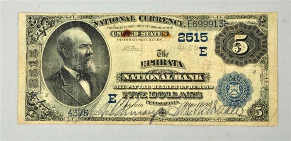 $5 1882 EPHRATA PA.                               