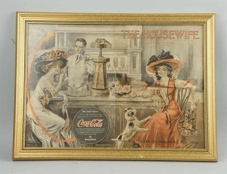 1910 COCA COLA HOUSEWIFE MAGAZINE COVER.          