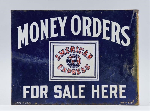 AMERICAN EXPRESS MONEY ORDERS FLANGE SIGN.        