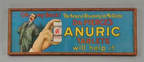 DR. PIERCES TABLETS ADVERTISING SIGN.            