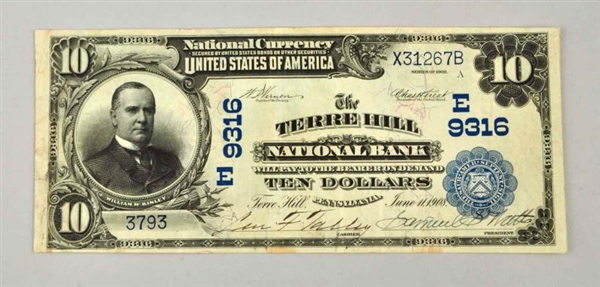 $10 1929 TERRE HILL PA NOTE.                      