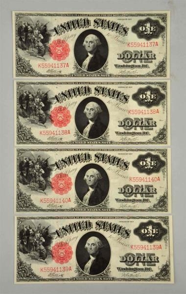 1917 $1 UNITE STATES NOTE CUT SHEET (4).          