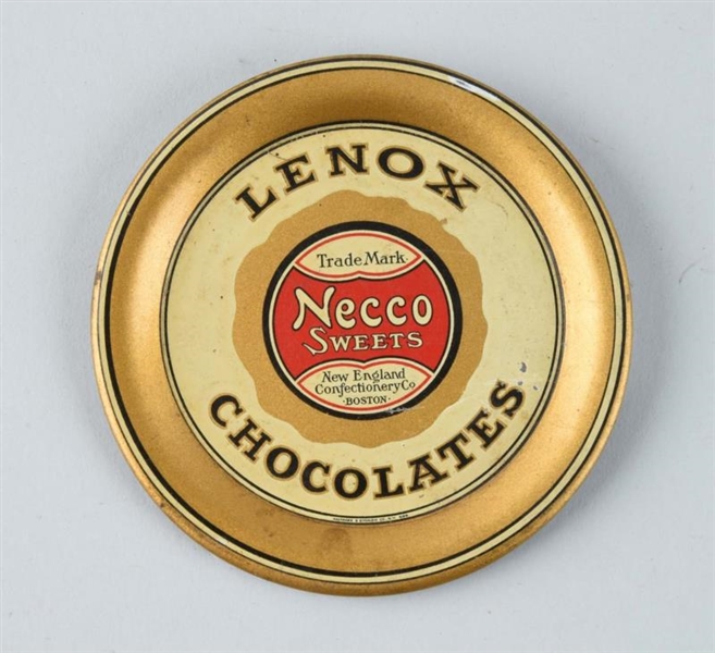 LENOX CHOCOLATES TIN ADVERTISING TIP TRAY.        