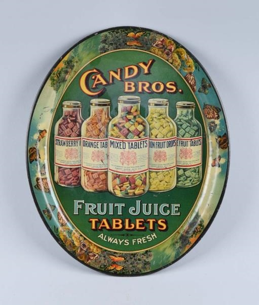 CANDY BROS. FRUIT JUICE TABLETS TRAY.             