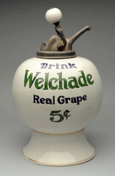 WELCHADE REAL GRAPE SYRUP DISPENSER.              