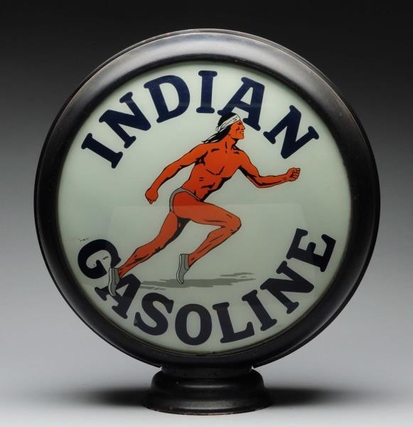 INDIAN GASOLINE WITH RUNNING INDIAN LOGO 15" LENS 