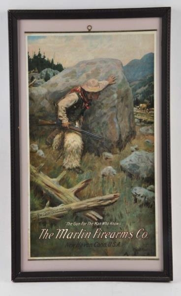 1905 MARTIN FIREARMS POSTER BY PHILIP GOODWIN.    