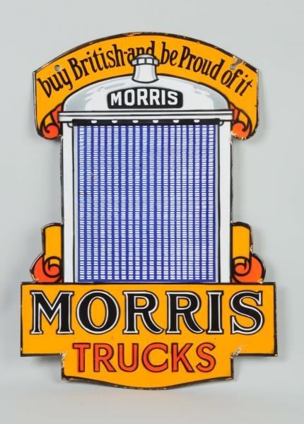 MORRIS TRUCKS "BUY BRITISH AND BE PROUD" SIGN.    