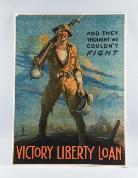 WORLD WAR I VICTORY LIBERTY LOANS POSTER.         