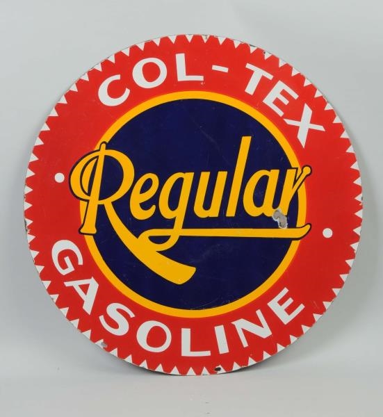 COLTEX REGULAR GASOLINE SIGN.                     