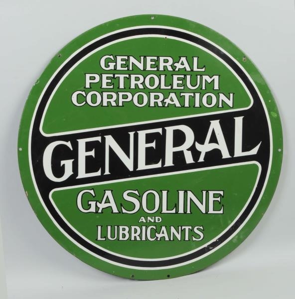 GENERAL GASOLINE AND LUBRICANTS SIGN.             
