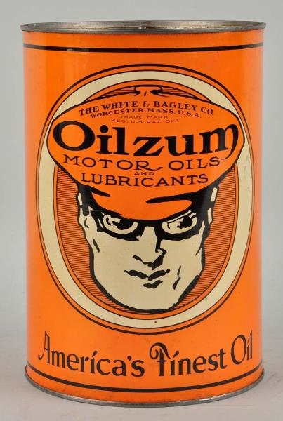 OILZUM MOTOR OIL "AMERICAS FINEST OIL" WITH LOGO.