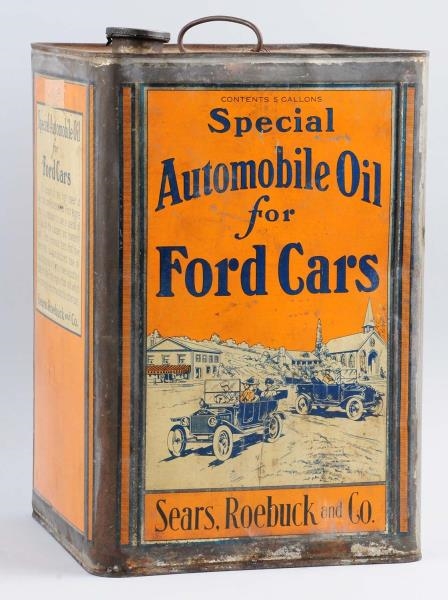 SEARS, ROEBUCK & CO. SPECIAL AUTO OIL FORD CARS.  