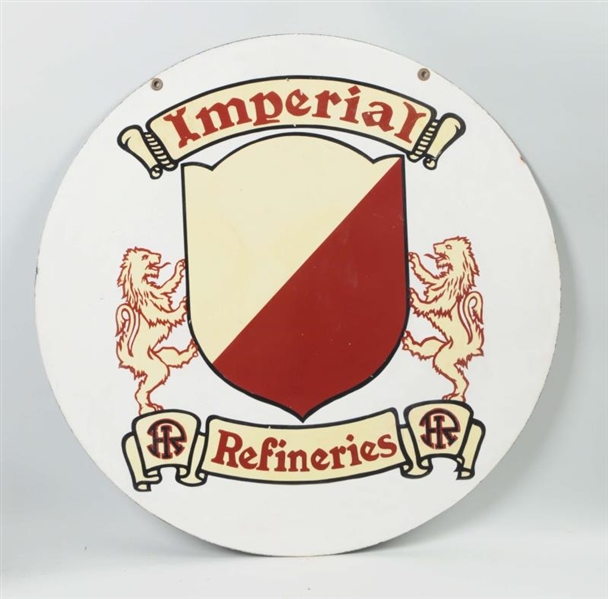 IMPERIAL REFINERIES WITH LOGO SIGN.               