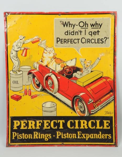 PERFECT CIRCLE PISTON RINGS-PISTON EXPANDERS SIGN.