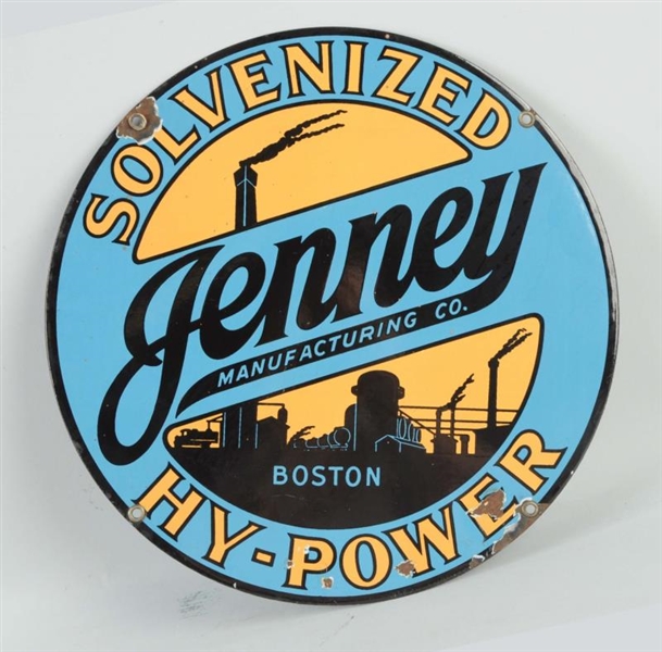 JENNY SOLVENIZED HY-POWER WITH FACTORY SCENE SIGN.