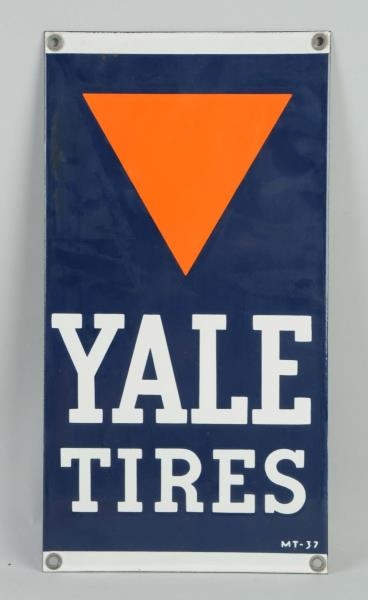 YALE TIRES WITH LOGO SIGN.                        