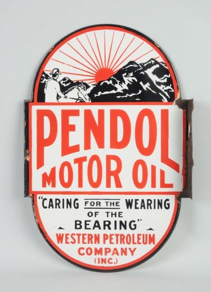 PENDOL MOTOR OIL WITH GREAT GRAPHICS SIGN.        