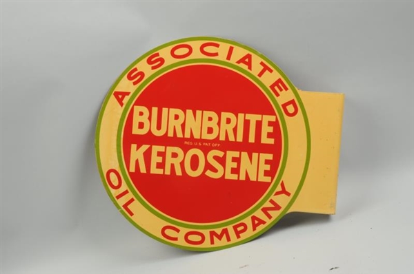 BURNBRITE KEROSENE ASSOCIATED OIL COMPANY SIGN.   