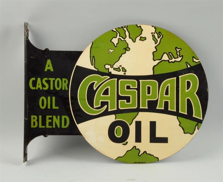 CASPAR OIL WITH WORLD LOGO SIGN - CLEARED.        