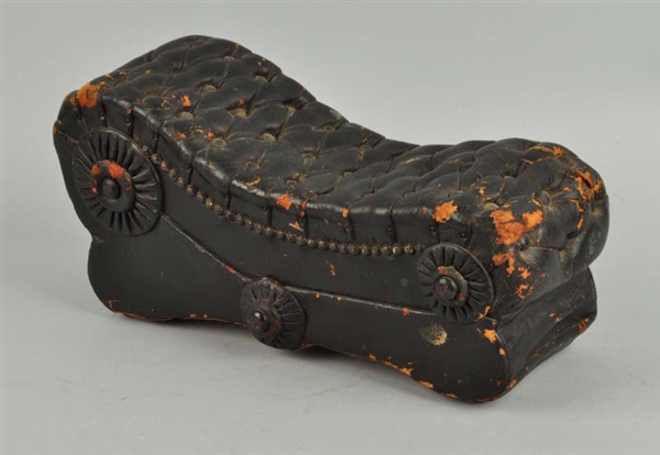 SALESMANS SAMPLE RECLINING VICTORIAN COUCH.      