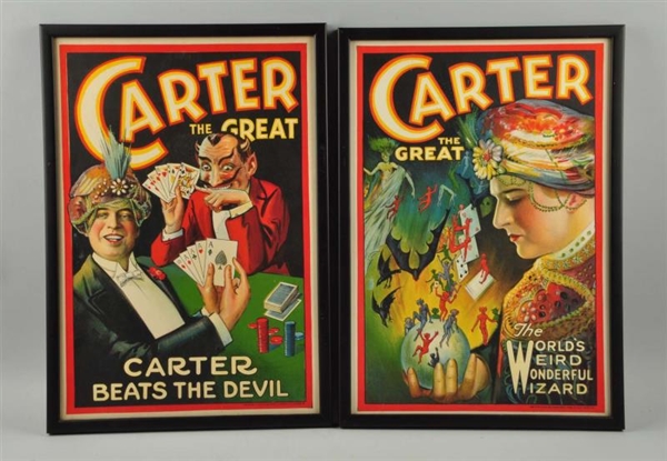 LOT OF 2: CARTER THE GREAT ADVERTISING POSTERS.   