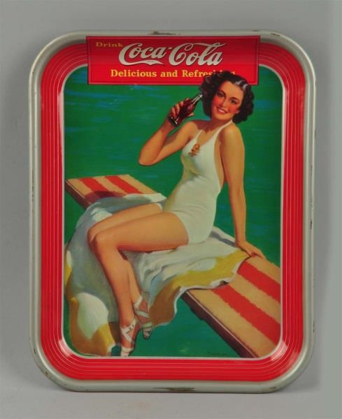 1939 COCA-COLA ADVERTISING TRAY.                  